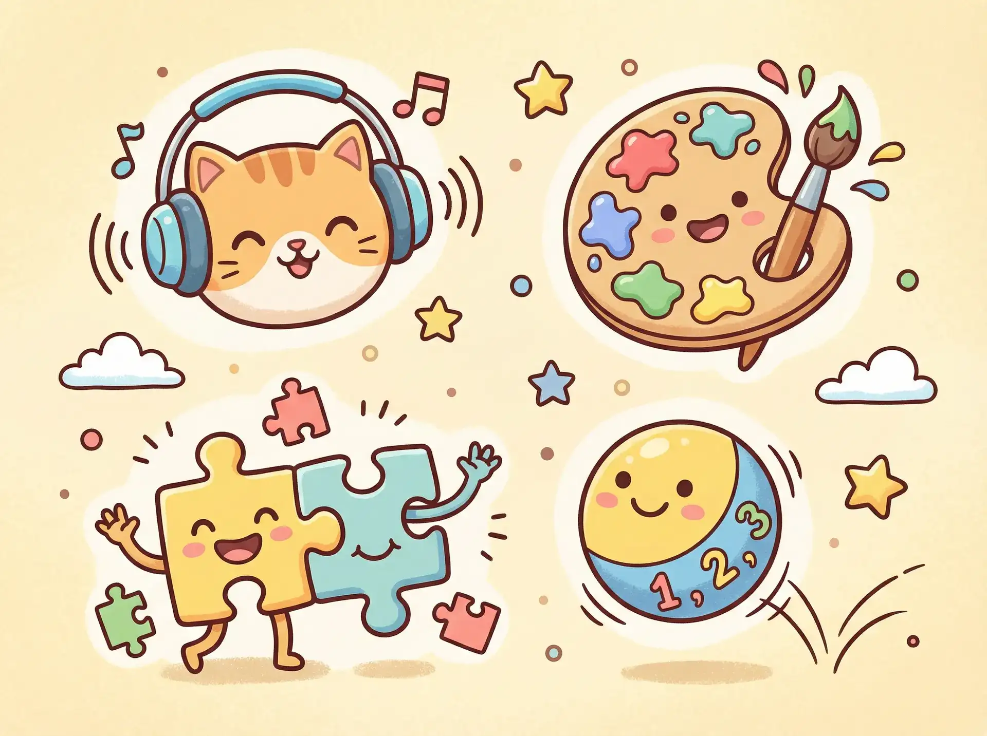 小朋友的手工作品 - 僵尸末日 益智创作